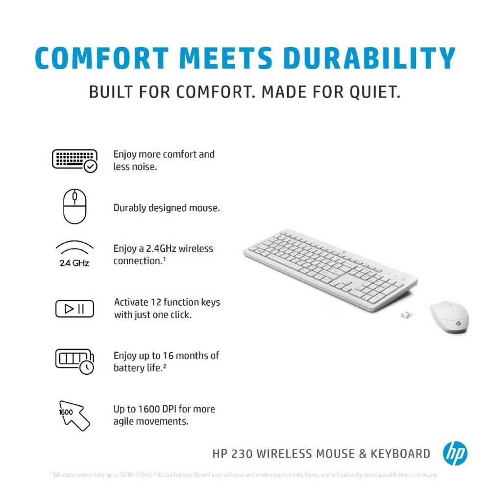 HP Wireless Keyboard Mouse Combo 230 view 3